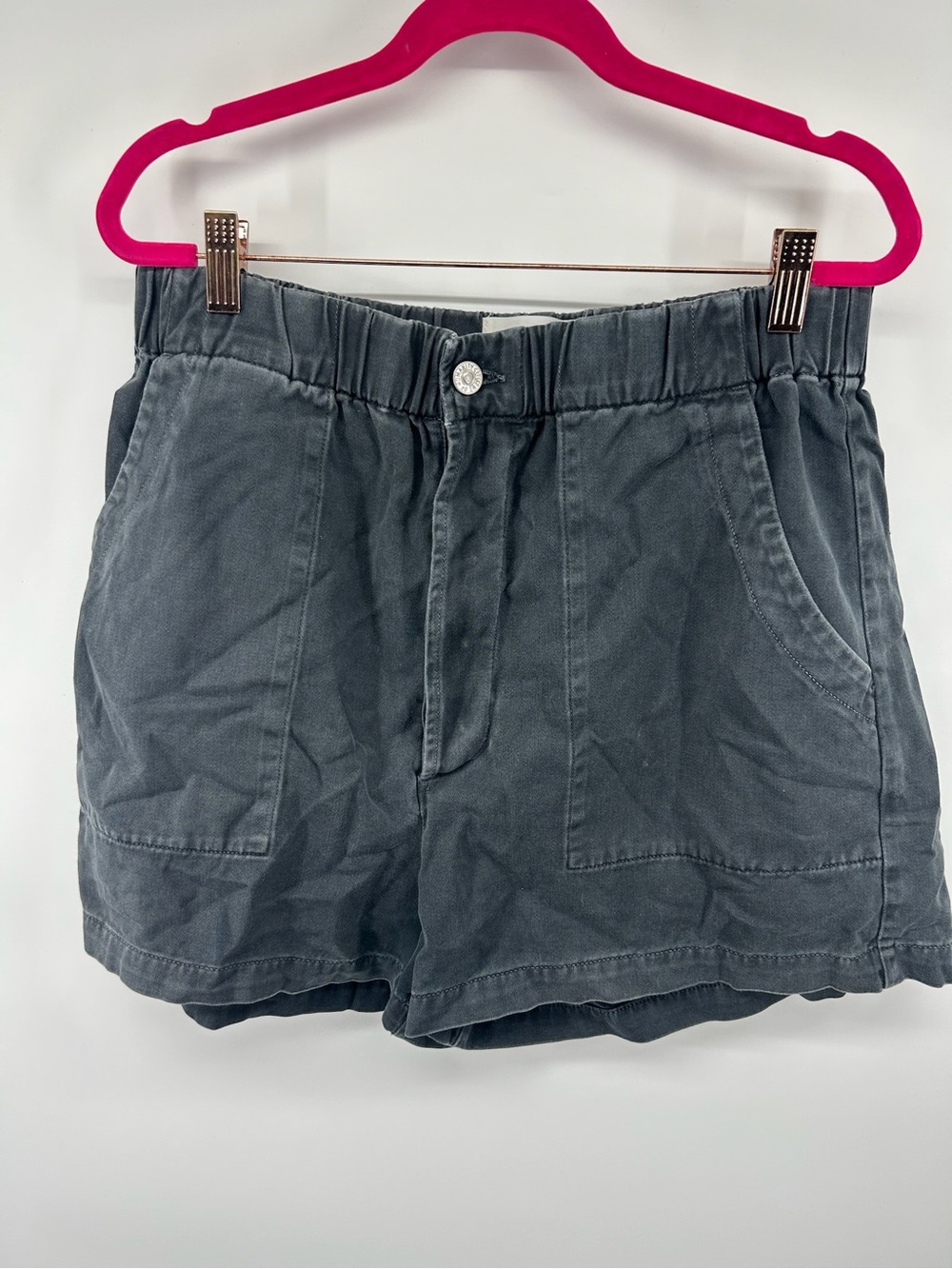 Citizens Of Humanity Slate Gray High Waist Pull-On Shorts
